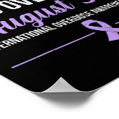 十分なエンドオーバードー国際的ス過剰摂取アワレ ポスター (角)