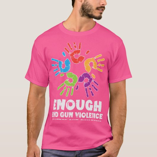 十分なエンドガン暴力オ保護レンジママパパパー Tシャツ (正面)