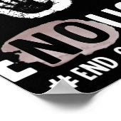 十分なエンドガン暴力レインボー認識度デイ衣服 ポスター (角)