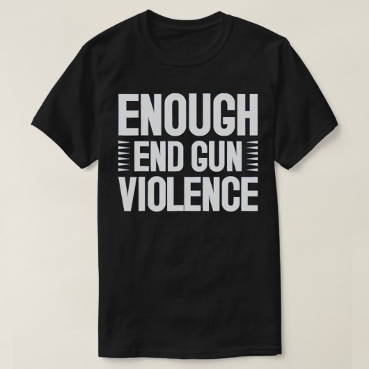 十分なエンドガン暴力衣服オレンジ Tシャツ (デザイン正面)