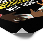 十分なエンドガン暴力認識度デイ衣服オレンジ ポスター (角)