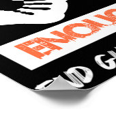 十分なエンドガン暴力Noガン認識度デイ衣服 ポスター (角)