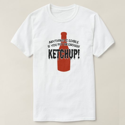 十分なケチャップ Tシャツ (デザイン正面)