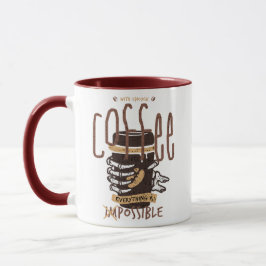 十分なコーヒーがあればすべては可能 マグカップ