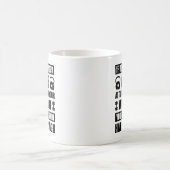 十分なトレーニング懸命 コーヒーマグカップ (中央)