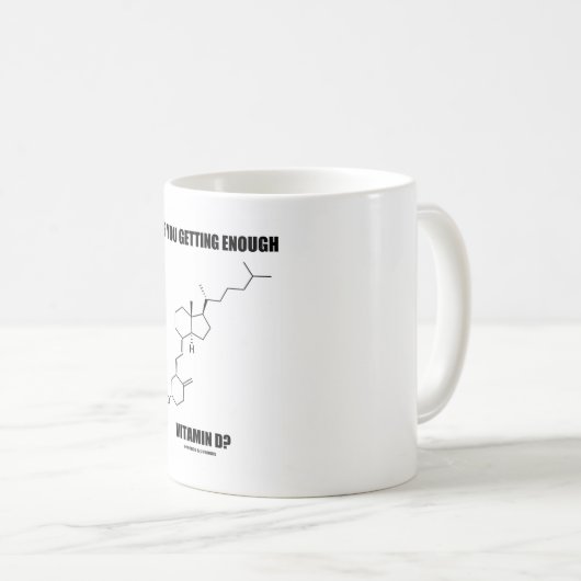 十分なビタミンDを得ていますか。 Cholecalciferol コーヒーマグカップ (正面右)