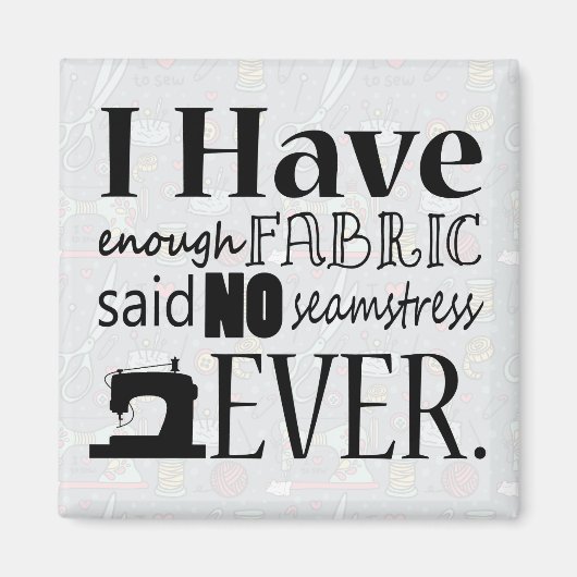 十分なファブリック裁縫 マグネット (正面)