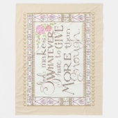 十分なフリースブランケット(Tan) フリースブランケット (正面)