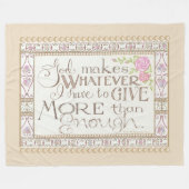 十分なフリースブランケット(Tan) フリースブランケット (正面(横))