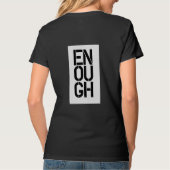 十分な女性ティー Tシャツ (裏面)