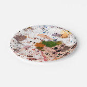 十分な旅行は、あなた自身を満たす ペーパープレート (アングル)