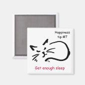 十分な睡眠を取る マグネット (正面/裏面)