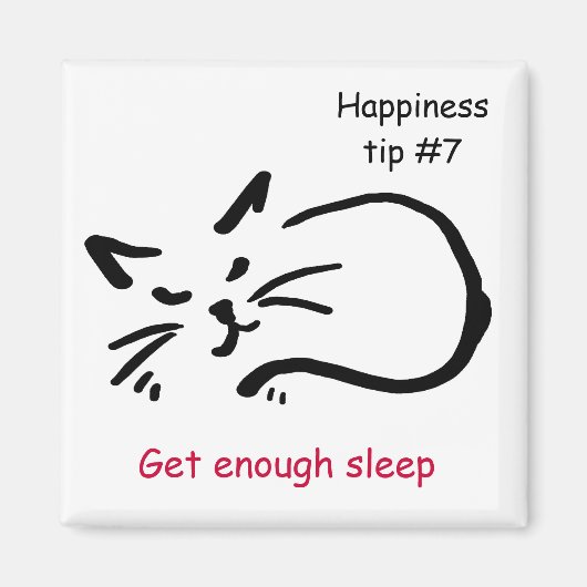 十分な睡眠を取る マグネット (正面)