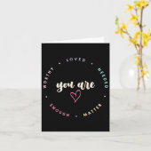 十分な精神的な健康が必要とされる愛すべき問題 カード (黄色い花)