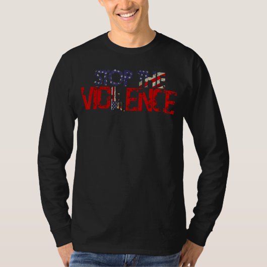 十分な終了の銃の暴力を十分な銃制御オレンジ Tシャツ (正面)