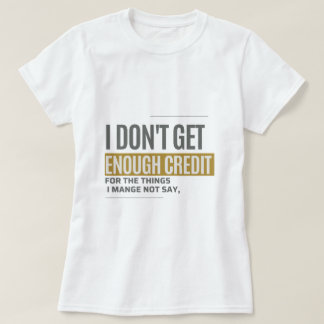 十分な評価を得られない皮肉な面白い引用 Tシャツ