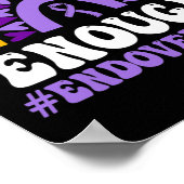 十分な過剰摂取プルプルリボンオピオイド過剰摂取アワル ポスター (角)