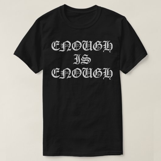 十分な1 Tシャツ (デザイン正面)