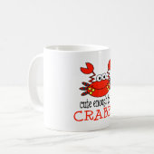 十分にかわいいCrabbyあるため コーヒーマグカップ (正面左)