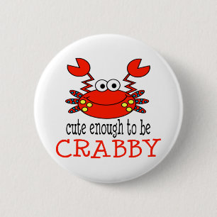 十分にかわいいCrabbyあるため 缶バッジ