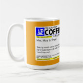 十分にカスタマイズ可能なコーヒー規定 コーヒーマグカップ (左)