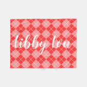 十分にカスタマイズ可能なペット毛布 フリースブランケット (正面(横))