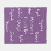 十分にカスタマイズ可能な母毛布 フリースブランケット (正面(横))