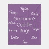 十分にカスタマイズ可能な祖母の毛布 フリースブランケット (正面)