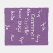 十分にカスタマイズ可能な祖母の毛布 フリースブランケット (正面(横))