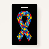 十分にカスタマイズ可能な自閉症のバッジ バッジ (裏面)