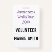 十分にカスタマイズ可能な蟹座のリボンのバッジ バッジ (正面)