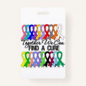 十分にカスタマイズ可能な蟹座のリボンのバッジ バッジ (裏面)