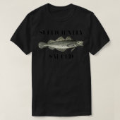 十分にソースされたタラの魚のプレミアム Tシャツ (デザイン正面)