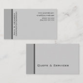 十分にプレッピーな微妙な中立色のミニマリスト 名刺 (正面/裏面)