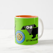 十分に休みなさい。レゴ・ベルトの生活のヒント ツートーンマグカップ (正面右)