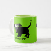 十分に休みなさい。レゴ・ベルトの生活のヒント ツートーンマグカップ (正面左)