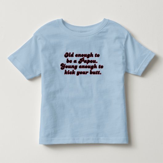 十分に古いPapou トドラーTシャツ (正面)