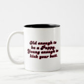 十分に古いPappy ツートーンマグカップ (左)