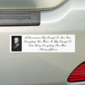 十分に大きい政府イブを与えるため… バンパーステッカー (車上)