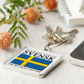 十分に幸運Svenskのスウェーデン語Keychainがあるため キーホルダー (側面)
