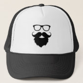 十分に成長したおもしろいなひげの人 キャップ (正面)