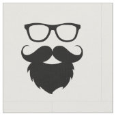 十分に成長したおもしろいなひげの人 ファブリック (クローズアップ)