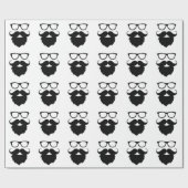 十分に成長したおもしろいなひげの人 ラッピングペーパー (フラット)