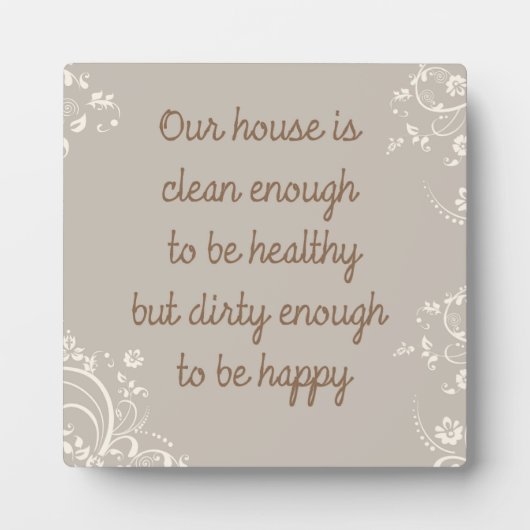 十分に掃除する フォトプラーク (正面)