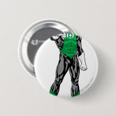 十分に描写される緑のランタン-立ちます 缶バッジ (正面&裏面)