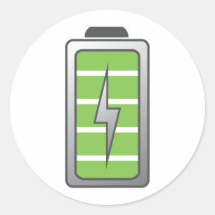 十分に満たされた電池 ラウンドシール