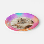 十分に生きている生命- Hammyvilleのハムスター ペーパープレート (アングル)