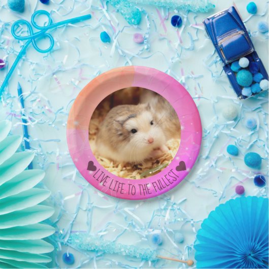 十分に生きている生命- Hammyvilleのハムスター ペーパープレート (パーティー)