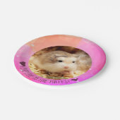 十分に生きている生命- Hammyvilleのハムスター ペーパープレート (アングル)