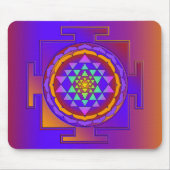 十分に着色されるSRI YANTRA + あなたのアイディア マウスパッド (正面)